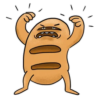 💪 Cartoon, Monster, Boos, Personage, Wezen telegram sticker