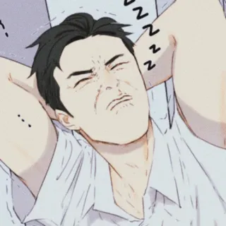 😖 ZZZZZZZZZ schlafen, schlafend, müde, Anime, Manga telegram sticker