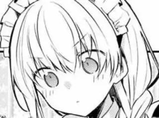 😧 Anime, Manga, Gadis, Pelayan, Lucu, Pirang telegram sticker