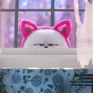 ❄️ Gidget The Secret Life of Pets Гиджет, Тайная жизнь домашних животных, собака, милый, мультфильм, фильм whatsapp sticker