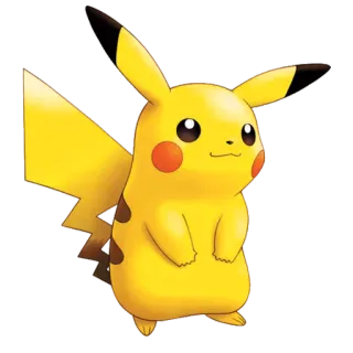 🙂 Pikachu Pokemon Pikachu, Pokémon, Anime, Desenho animado, Fofo, Amarelo whatsapp sticker