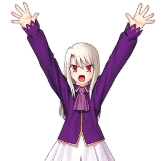 😡 Illyasviel von Einzbern Fate/stay night Аниме, Милый, Девушка, Илиясфиль фон Айнцберн, Fate/stay night telegram sticker