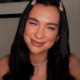 🥂 Dua Lipa Дуа Липа, певица, знаменитость, поп-звезда, музыка, артист telegram sticker