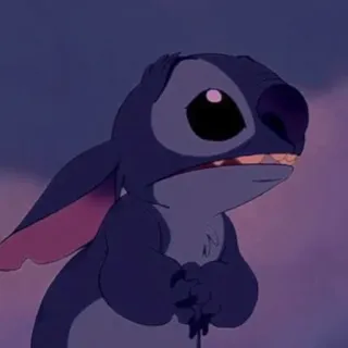 😟 Stitch Lilo & Stitch disney, alien, schattig, blauw, cartoon telegram sticker