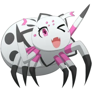 😉 spider, anime, cartoon, cute, monster, kawaii telegram sticker