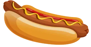 🌭 Hot dog, Comida, Aperitivo, Salchicha, Pan telegram sticker
