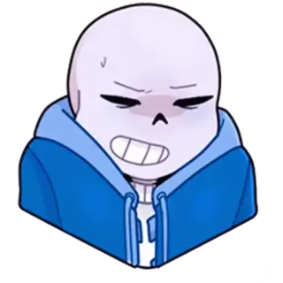 😖 Sans Undertale Санс, Undertale, Видеоигра, Персонаж, Скелет telegram sticker