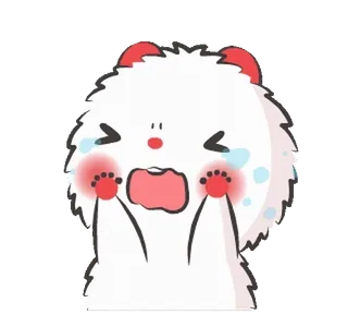 😭 pleurer, triste, dessin animé, personnage, émotion, contrarié whatsapp sticker