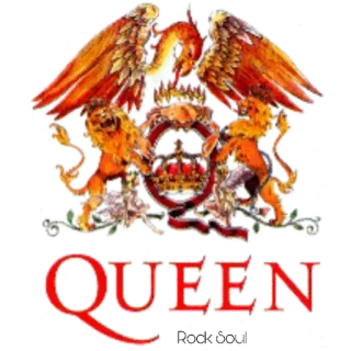 🤟 QUEEN gruppo, musica, logo, Queen, rock telegram sticker