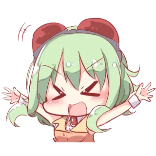 😆 Anime, Cartoon, Niedlich, Sticker, Mädchen, Wütend telegram sticker