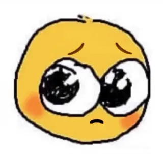 🙁 Emoji, Sedih, Lucu, Kawaii, Menangis whatsapp sticker