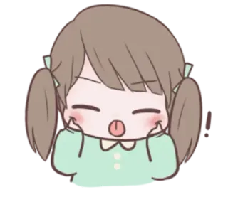 🌙 Anime, Cartoon, Schattig, Meisje, Grappig, Sticker whatsapp sticker