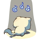 😰 fofo, fantasma, espírito, animal, animal de estimação, desenho animado telegram sticker