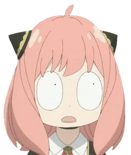 😦 Anya Forger Spy × Family Anime, Hoạt hình, Spy x Family, Anya Forger, Biểu cảm, Sốc telegram sticker