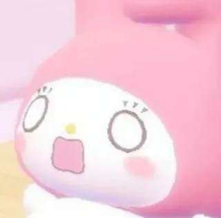 😧 My Melody lindo, My Melody, Sanrio, kawaii telegram sticker