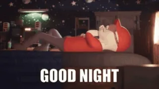 👋 GOOD NIGHT 睡眠, 夜, 寝室, 星, 漫画, かわいい telegram sticker