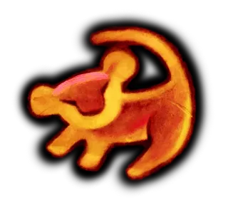 🐱 Simba The Lion King lion, cub, disney, cartoon, animal whatsapp sticker