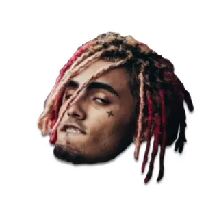 😏 Lil Pump rapero, música, lil pump, músico, tatuaje cara, cara whatsapp sticker