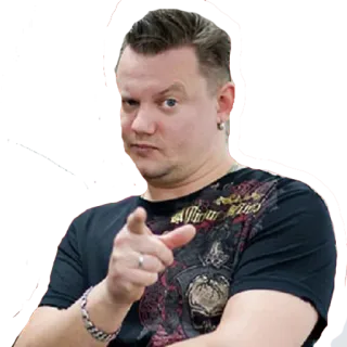 👍 Mann, zeigen, Person, T-Shirt telegram sticker
