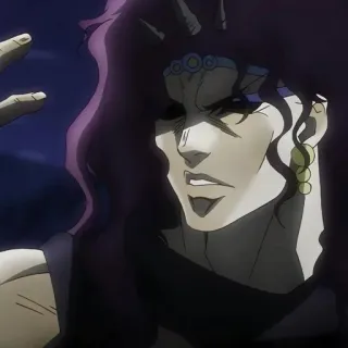 💜 Kars JoJo's Bizarre Adventure Anime, Bösewicht, Kars, Jojos bizarre Abenteuer telegram sticker
