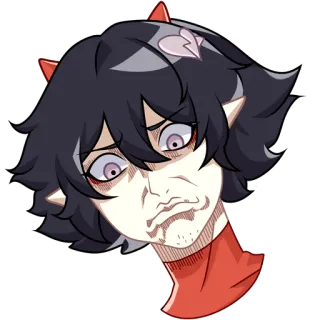 😵‍💫 anime, monster, facial expression, cartoon, portrait telegram sticker