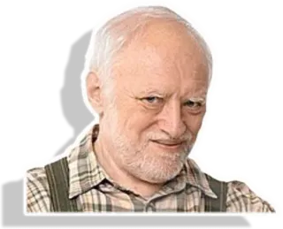 😏 Hide the Pain Harold Мем, Интернет, Смешной, Гарольд telegram sticker