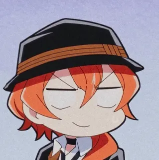 🍷 Chuuya Nakahara Bungou Stray Dogs Anime, Chibi, Cartoon, Charakter, Bungou Stray Dogs, Chuuya Nakahara whatsapp sticker