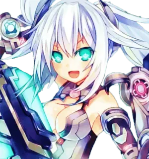 😆 Black Heart Hyperdimension Neptunia Anime, Video game, Black Heart, Hyperdimension Neptunia, Karakter whatsapp sticker