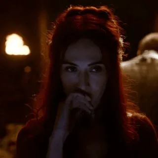 😐 Melisandre Game of Thrones Fantaisie, Femme, Prêtresse rouge, Série TV, Personnage, Game of Thrones telegram sticker