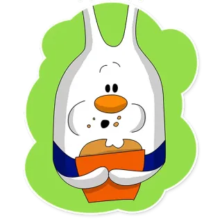 🍔 cartoon, character, food, cute, marshmallow telegram sticker