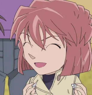 😊 Sumiko Kobayashi Detective Conan Anime, Kreskówka, Postać, Kobieta, Detektyw Conan telegram sticker