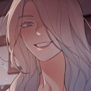 🧊 woman, anime, character, smile, illustration telegram sticker