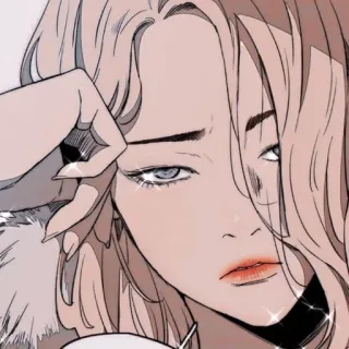 🚴‍♀ woman, girl, anime, manga, portrait, drawing whatsapp sticker