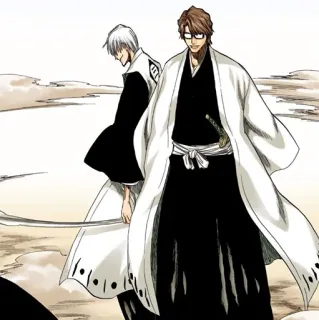 🧬 Aizen Sosuke Bleach 애니, 만화, 아이젠, 소스케, 블리치, 대장 telegram sticker