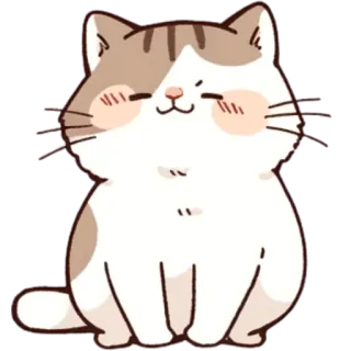 ☺️ gatto, carino, animale, animale domestico, adesivo telegram sticker