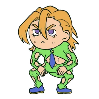 😤 Giorno Giovanna JoJo's Bizarre Adventure Anime, Manga, Jojo, Giorno, Personnage telegram sticker
