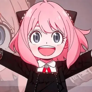 Anya Forger by @Quinx_Network telegram stickers