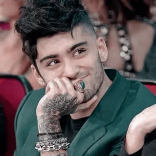 🔱 Zayn Malik ゼイン・マリク, 歌手, セレブ, タトゥー, ポートレート telegram sticker