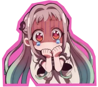 😍 Yashiro Nene Toilet-bound Hanako-kun anime, manga, cute, girl, crying, kawaii whatsapp sticker