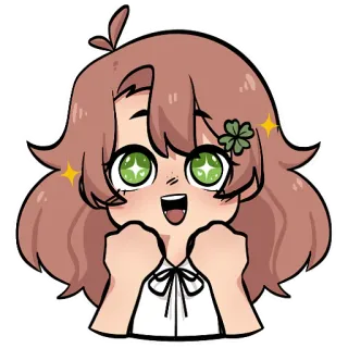 🤩 อนิเมะ, ผู้หญิง, น่ารัก, การ์ตูน, คาวาอิ, ประกาย telegram sticker