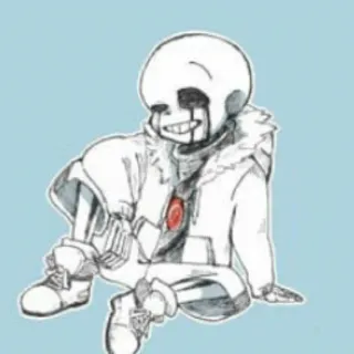 🌸 Killer Sans Undertale AU monstre, squelette, Undertale, horreur, tueur telegram sticker