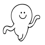 🤗 Блоб, Мультик, Стикер, Милый, Простой, Белый, Счастливый telegram sticker