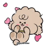 ❤️ @zuzu.tokis chien, mignon, animal, dessin animé whatsapp sticker