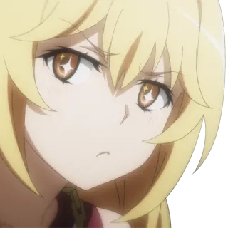 😒 Ais Wallenstein Is It Wrong to Try to Pick Up Girls in a Dungeon? аниме, блондинка, серьезная, строгая, женщина, боец telegram sticker