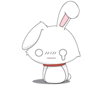 ✨ 兔子, 兔兔, 伤心, 可爱, 卡通 telegram sticker