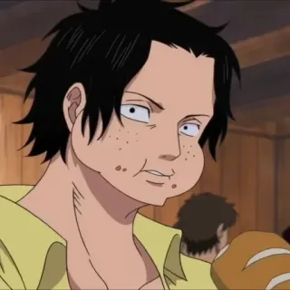 🗝️ Ace One Piece 애니, 만화, 캐릭터, 음식, 웃긴 telegram sticker