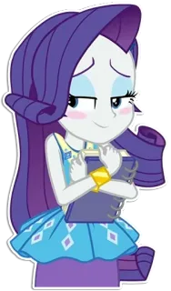 ☺️ Rarity My Little Pony: Equestria Girls Desenho animado, Raridade, Equestria Girls, Adesivo, Pônei, Animado telegram sticker