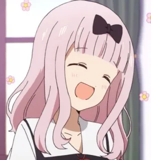 💈 Chika Fujiwara Kaguya-sama: Love Is War anime, chika, fujiwara, kaguya-sama, love is war, kawaii, happy, cute telegram sticker