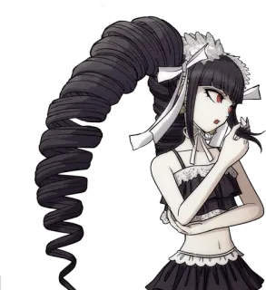 🃏 Celestia Ludenberg Danganronpa Anime, Gótico, Danganronpa, Celestia Ludenberg, Personagem telegram sticker