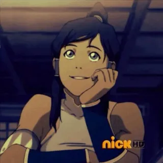 😀 Korra The Legend of Korra avatar, nickelodeon, cartoon, animation, character, fantasy, tv show telegram sticker